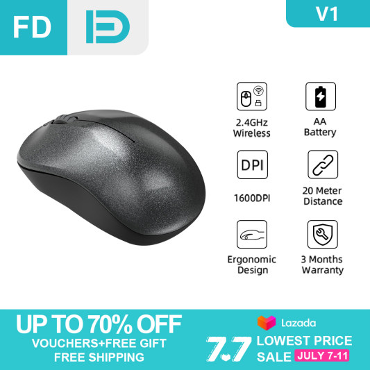 Sỉ FD V1 Wireless Mouse 2.4G USB Basic Mice 1600DPI Intelligent power saving automatic sleep For hàng xách tay 765686942_VNAMZ-2019502904