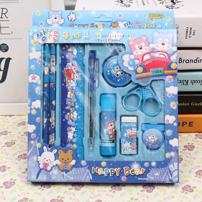 Set đồ dùng dụng cụ học tập 9 món cho bé tiểu học
