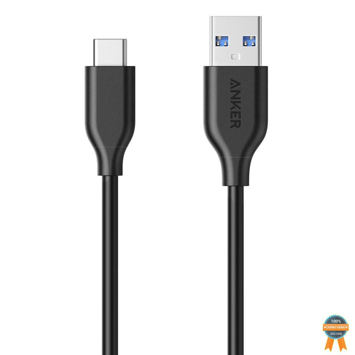 [HCM]Dây Cáp Sạc USB Type-C Anker Powerline 1.8m - A8166011 (Đen)