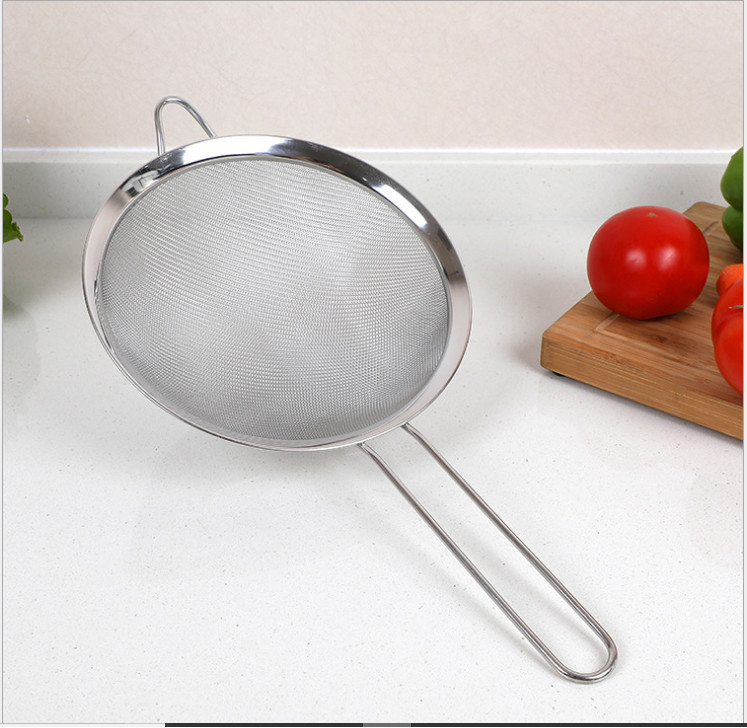 [HCM] Vá Vớt Bọt Váng Mỡ Lòng Sâu Vành Lớn Làm Từ Inox Cao Cấp Dễ Dàng Vệ Sinh Dụng Cụ Nhà Bếp - Rây inox