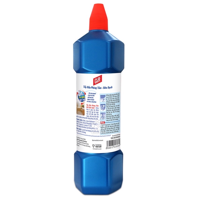 Tẩy rửa phòng tắm siêu sạch GIFT 900ml