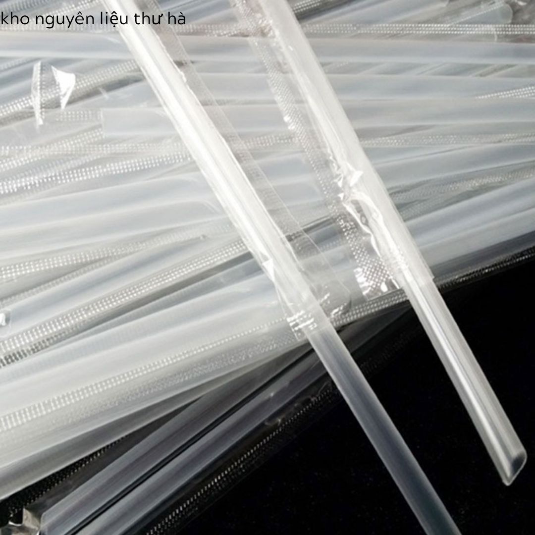 Ống hút phi 8 có màng bọc -Túi 500g ( ống hút nhựa cao cấp ép nilong từng cái an toàn)