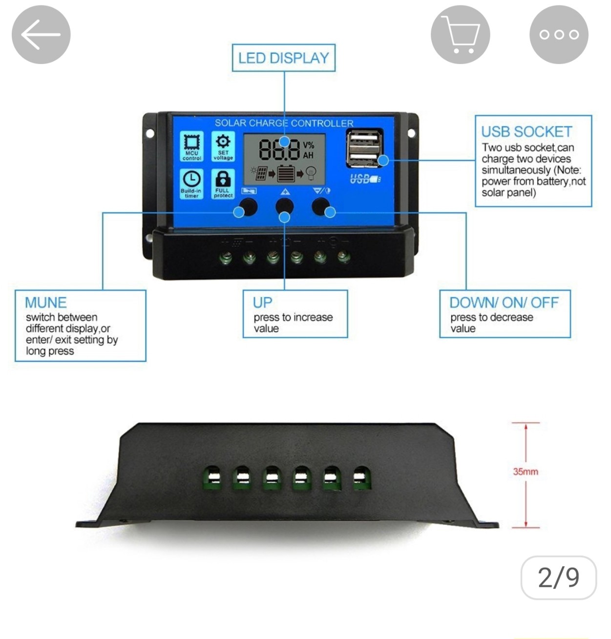 sạc năng lượng mặt trời 50A