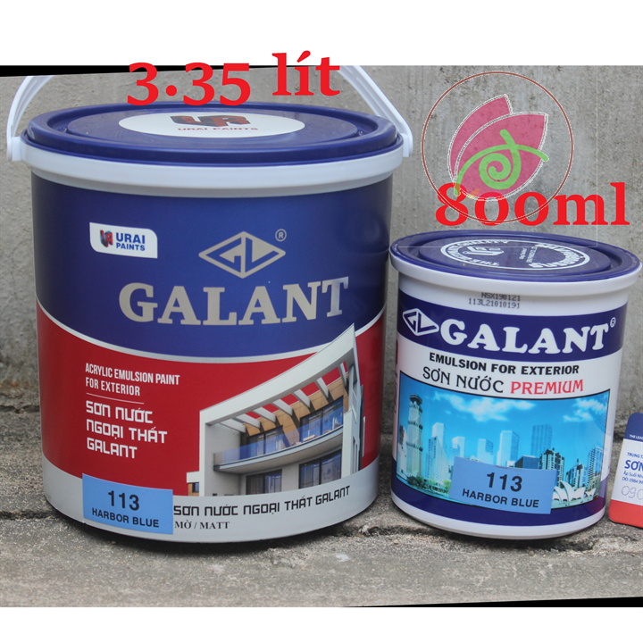 Sơn nước ngoại thất Premium Galant màu yamaha lợt, da trời 113 800ml, 3.35 lít