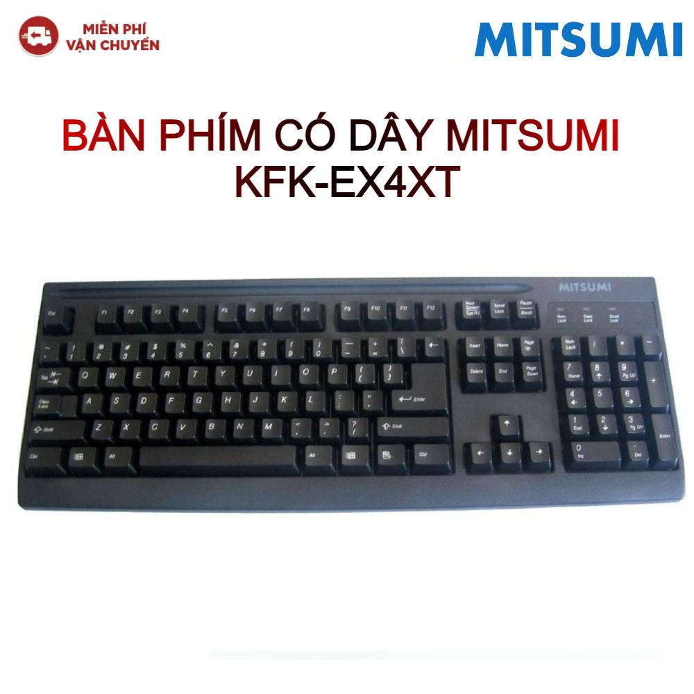 Bàn phím máy tính Mitsumi (Có dây-Kết nối USB)