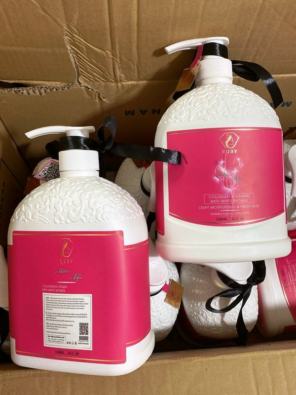 Sữa tắm Ruby Thái Lan 1200ml - Sữa tắm trắng collagen nước hoa Ruby Thái Lan 1200ml