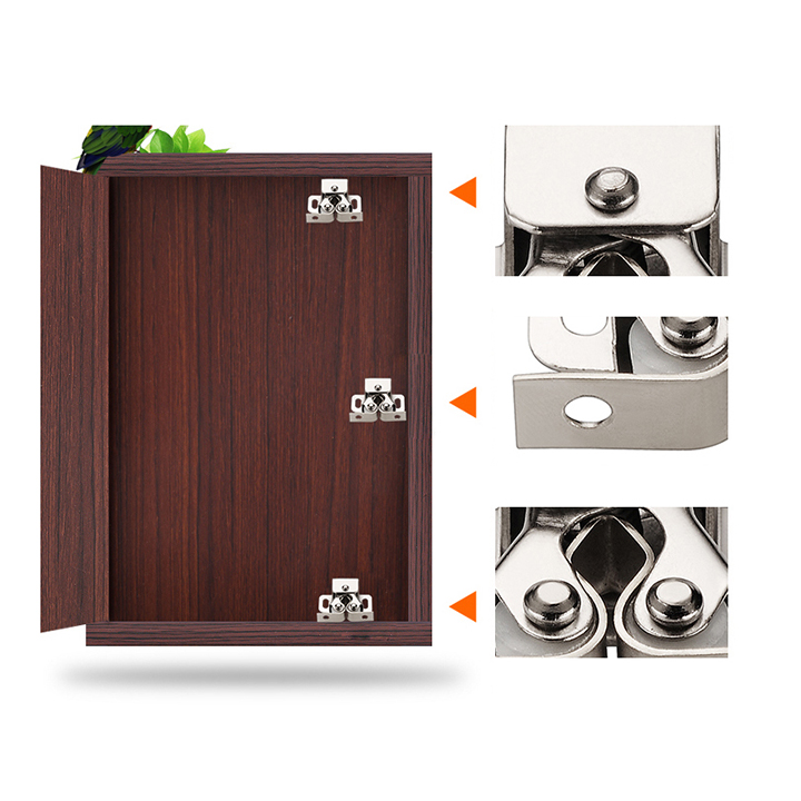 Chốt Giữ Cánh Tủ - Chốt Giữ Cánh Tủ 36*33*22mm - Đế Thẳng Có Tác Dụng Giữ Im Cánh Tủ Mỗi Khi Đóng, Mở 2 Chiếc