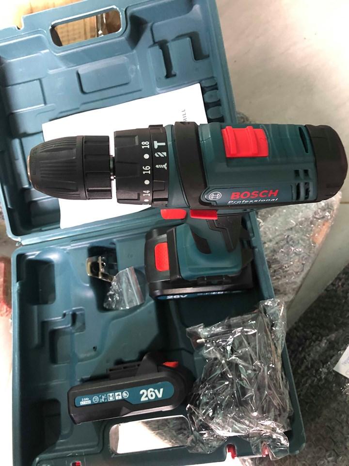 Khoan pin BOSH 26V có búa