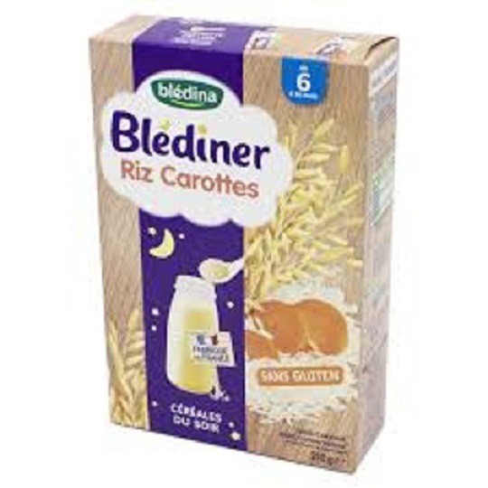 Bột Lắc Sữa Ban Đêm Bledine Gạo Cà Rốt 6m