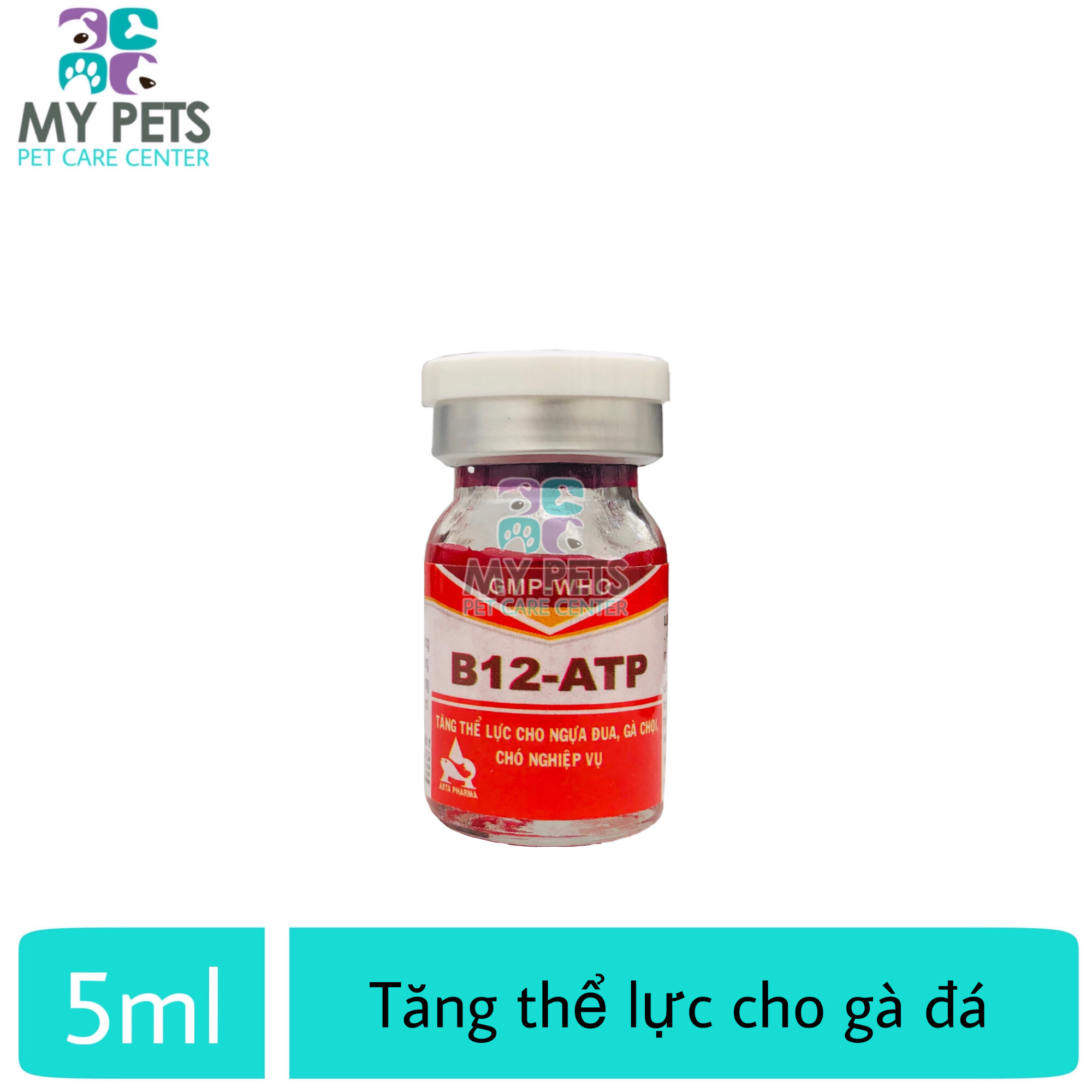 B12 ATP Thuốc nuôi tăng bo tăng thể lực hồi phục nhanh sau bệnh và sau mỗi trận chiến cho gà đá - lọ x 5ml