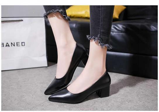 Giày búp bê mũi nhọn da mờ 5P- Camlyn