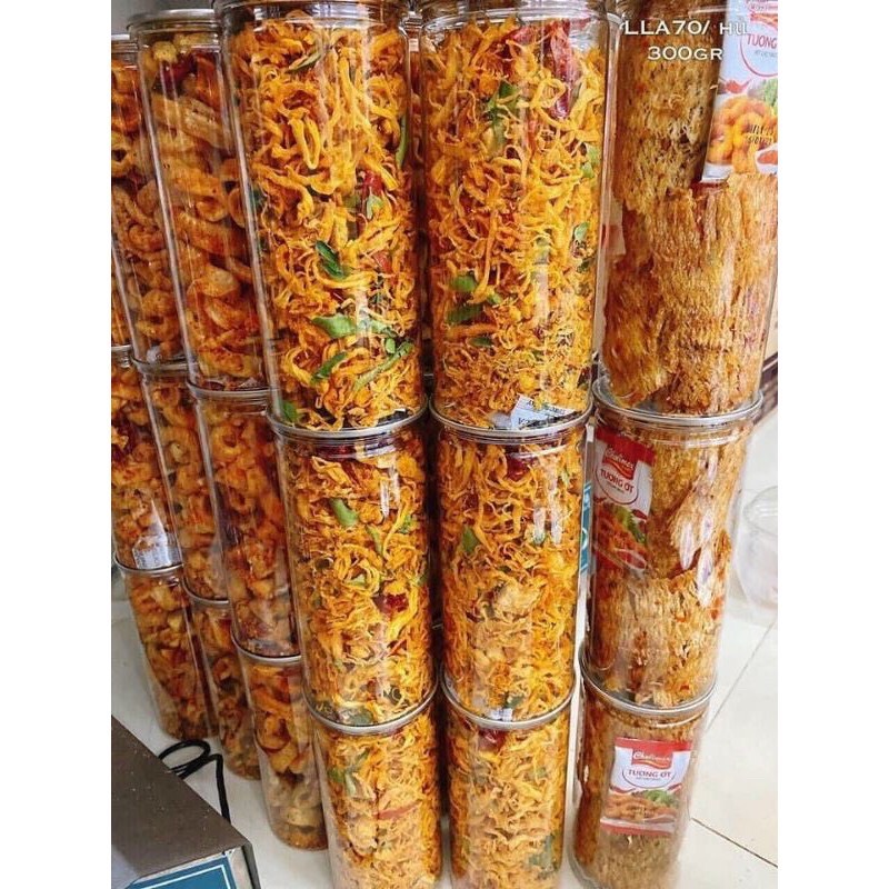 khô gà lá chanh hũ 300.gram