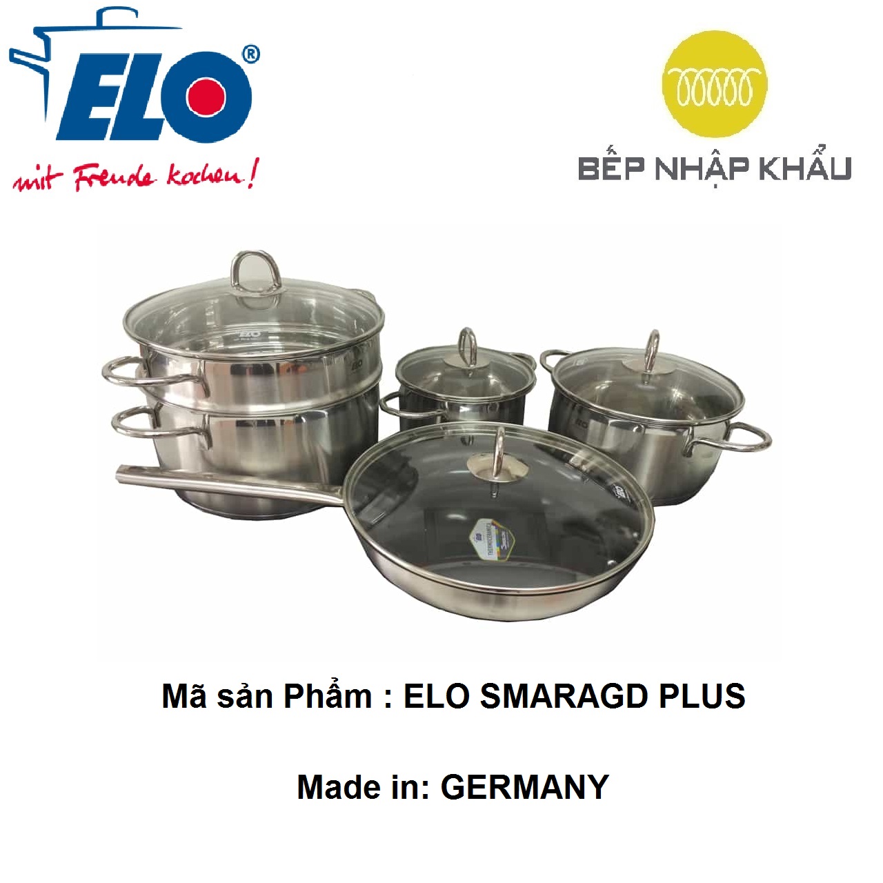 Bộ nồi từ elo smaragd plus