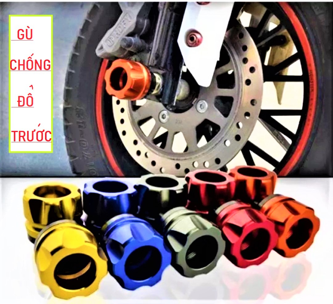 CHỐNG ĐỔ TRƯỚC CNC ( 1 CẶP ) LẮP MỌI XE , GÙ CHỐNG ĐỔ XE MÁY , PHỤ KIỆN ĐỒ CHƠI XE MÁY