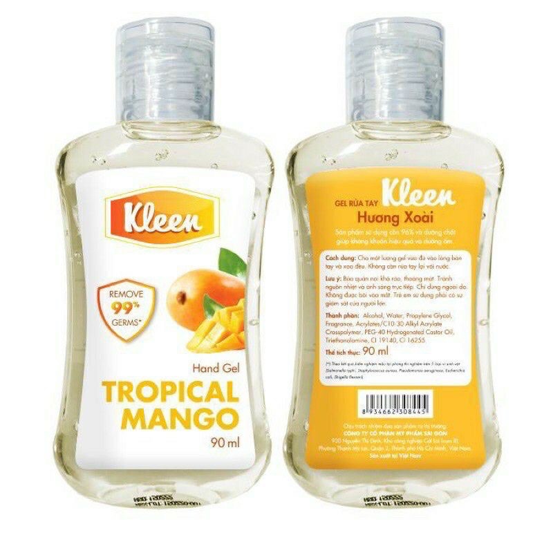 Gel rửa tay khô Kleen 90ml
