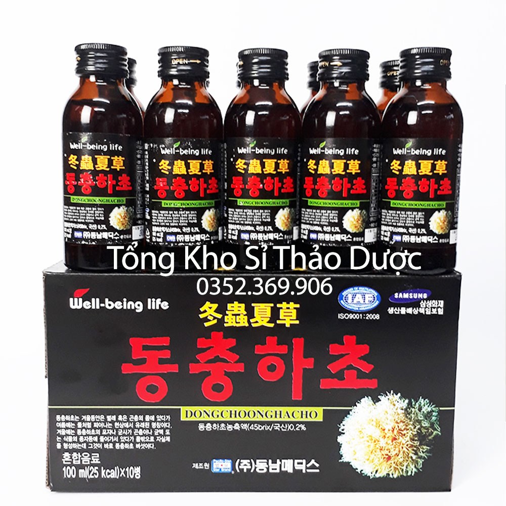 Nước đông trùng hạ thảo nguyên chất Hàn Quốc - Sản phẩm cao cấp
