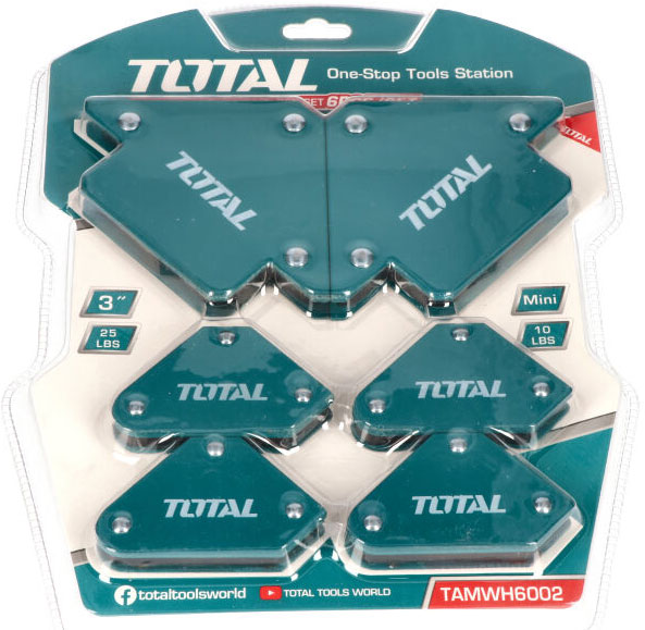 Bộ ke góc nam châm hàn 3 góc total tamwh6002
