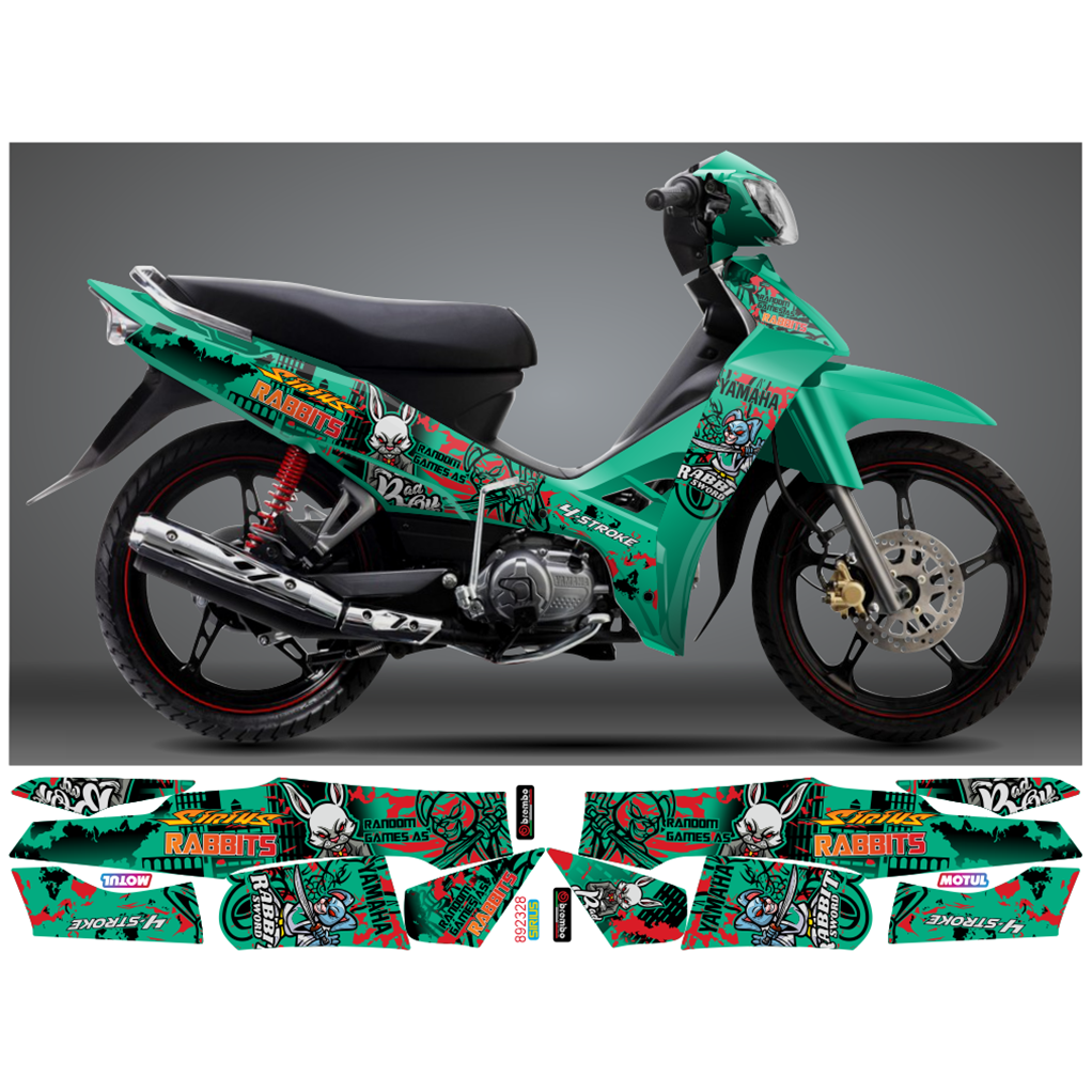 Tem Rời SIRIUS 110 & 50 thỏ RABBIT 892328 (Tem Chế 3 Lớp Chống Phai Màu)