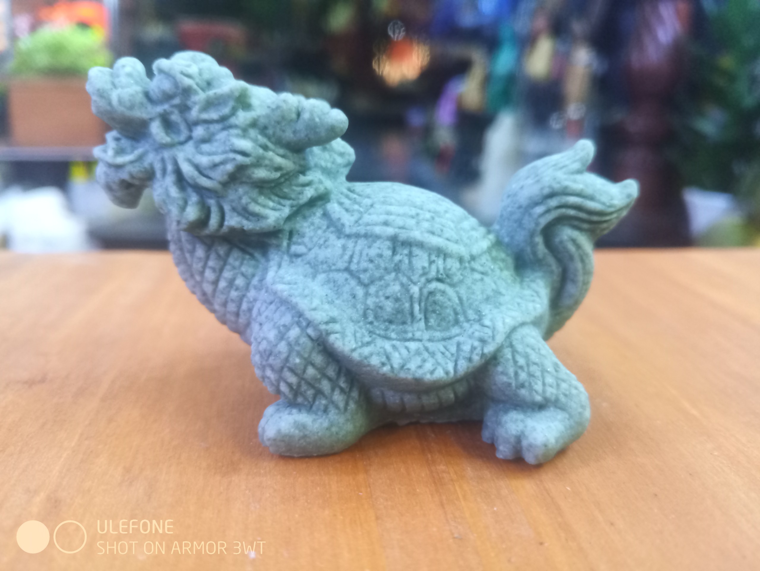 Tượng Long quy sắt nét phong thủy mini