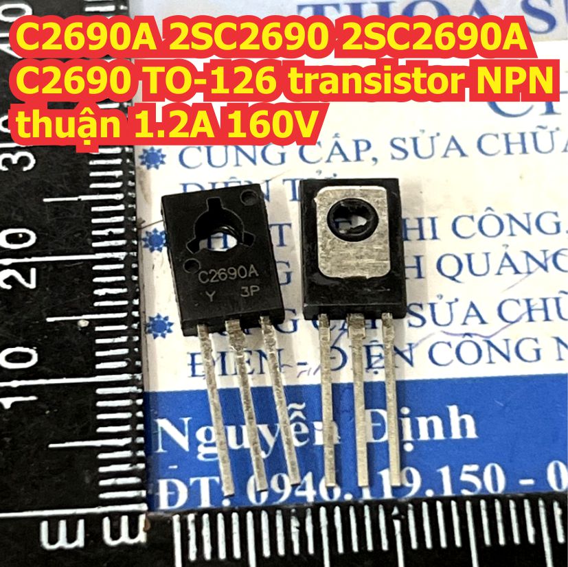 10 con a1220a 2sa1220 2sa1220a a1220 c2690a 2sc2690 c2690 to-126 transistor pnp npn nghịch thuận 1.2a 160v kde9159