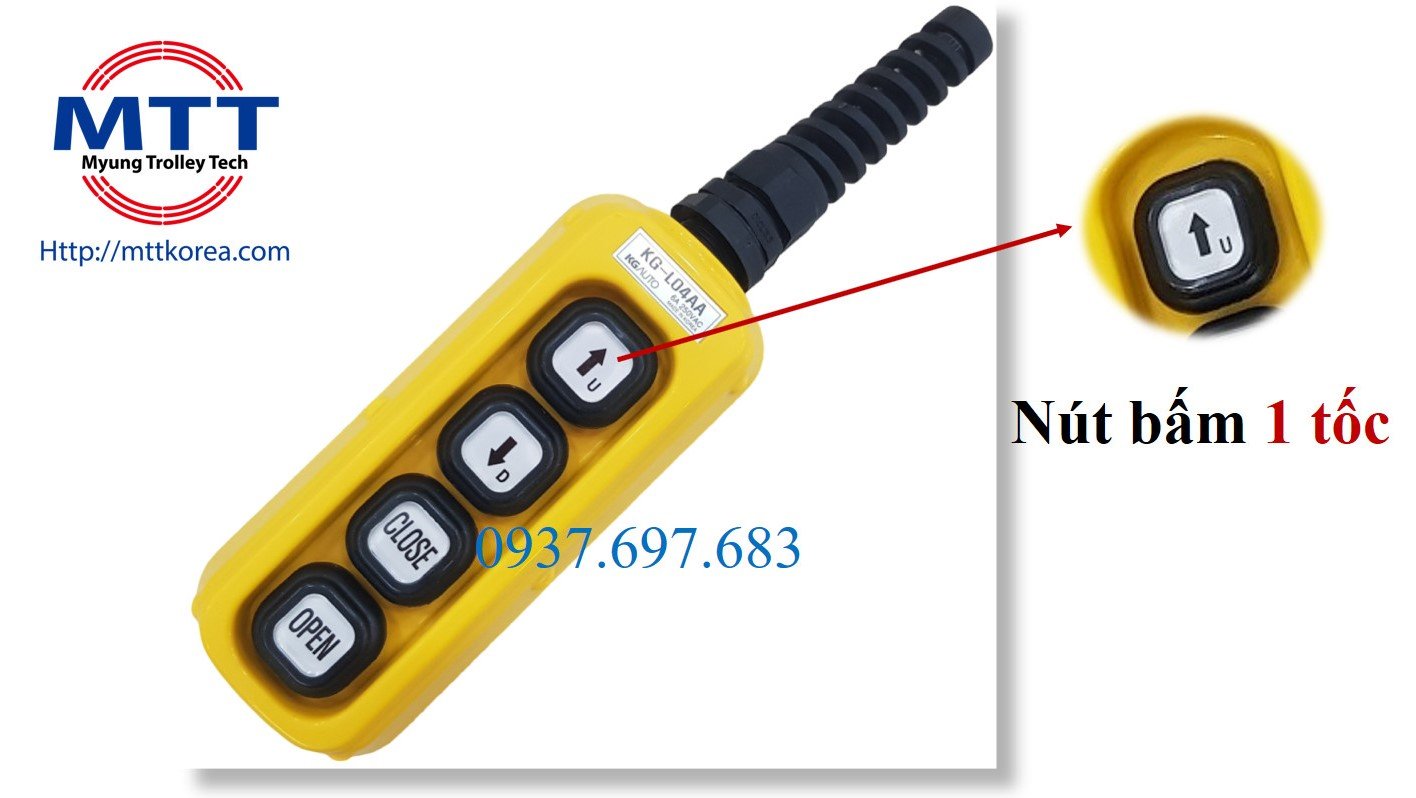 [HCM] Tay bấm điều khiển 4 nút  KG-L04AA(K) cho tời điện palang