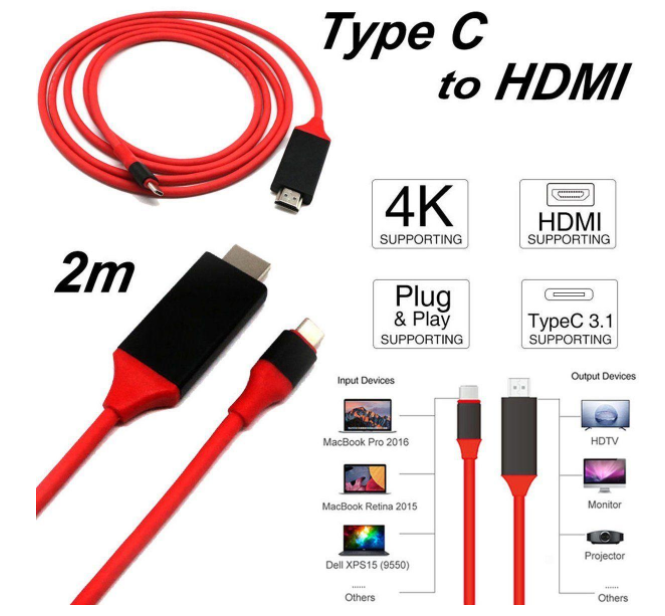 cáp HDMI Type C