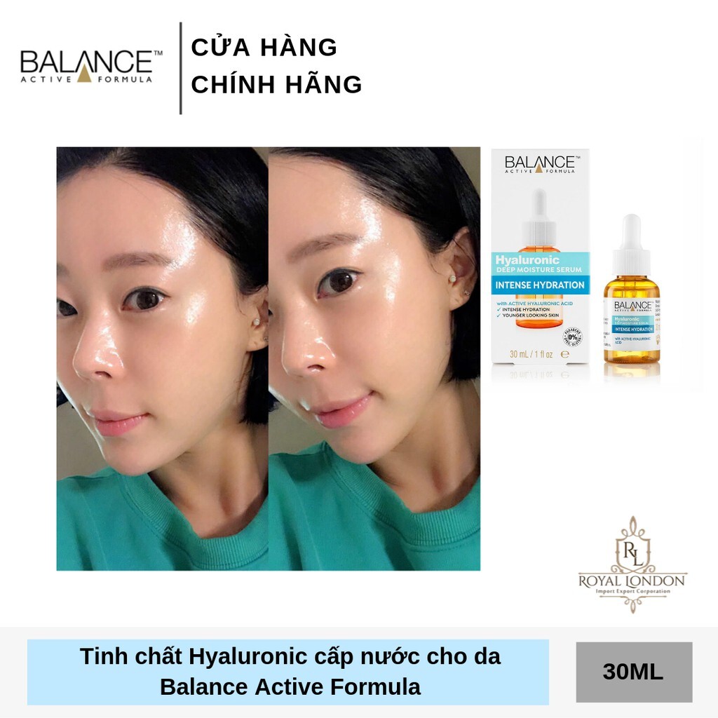 [GIẢM 5% ĐƠN 129K]Serum Cấp Nước Dưỡng Ẩm Balance Active Formula /Hyaluronic Deep Moisturizing 30ml