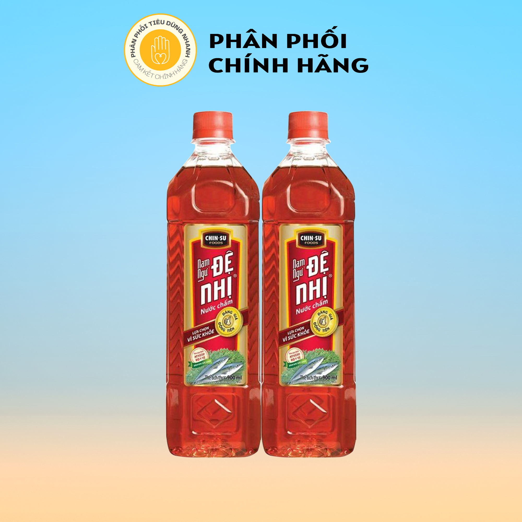 Combo 2 chai nước mắm nam ngư đệ nhị chai 900ml