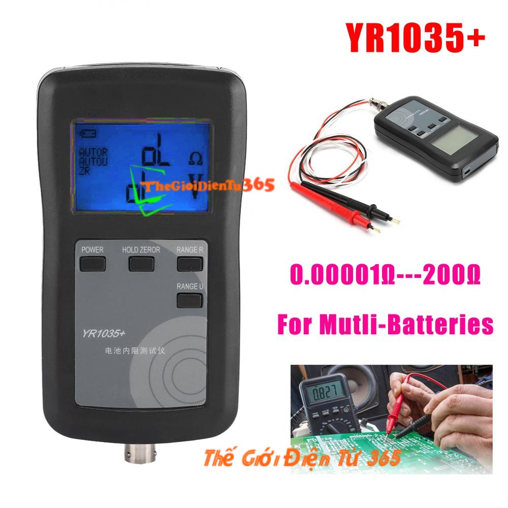 Máy Đo Nội Trở, Đo Điện Áp Pin YR1035+ Độ Chính Xác Cao