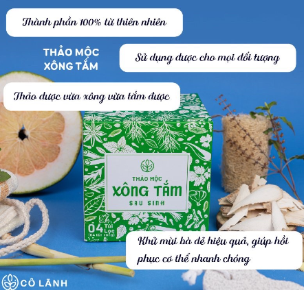Thảo mộc xông tắm sau sinh Cỏ Lành