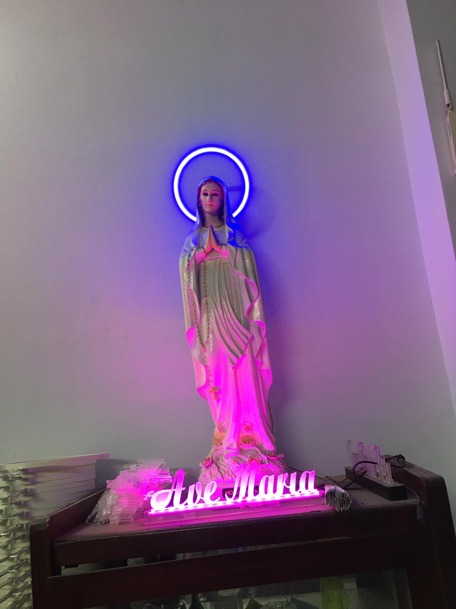 vòng đèn neon led (40cm) trắng