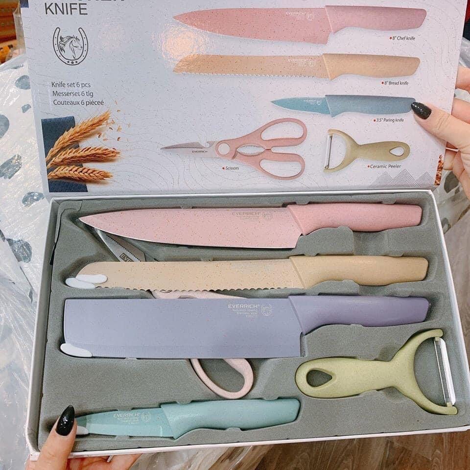bộ dao kéo lúa mạch 6 món