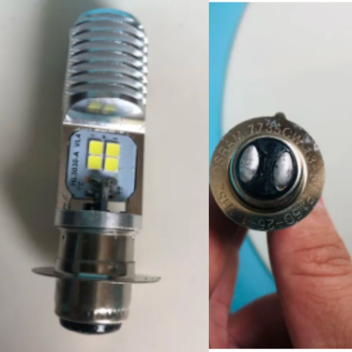 Đèn Pha Led OSRAM Chân H4,M5 với 6 Tim Led Dành Cho Xe Máy siêu sáng