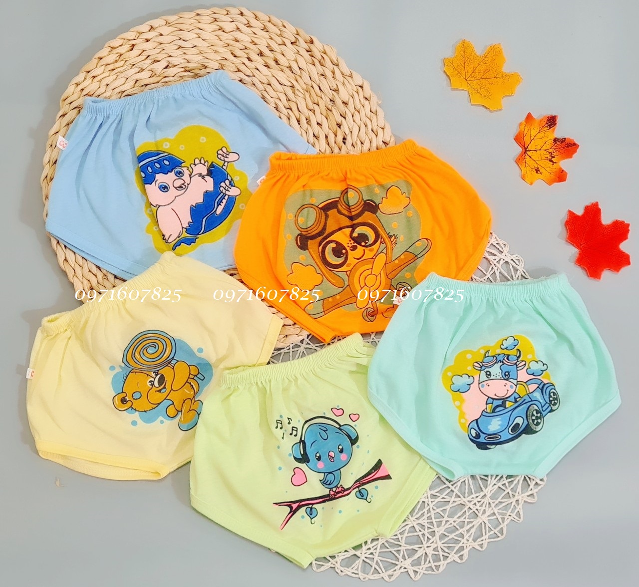 Combo 10 quần chip cho bé gái
