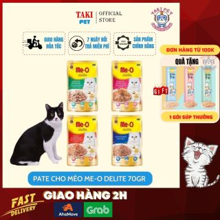 Pate Cho Mèo Me-O dinh dưỡng Delite 70gr cung cấp thức ăn ngon bổ dưỡng thumbnail