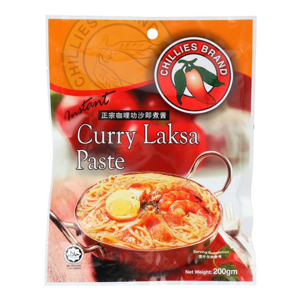 Gia vị tôm Chillies Brand Curry Laksa Paste - Xuất xứ Malaysia 200g