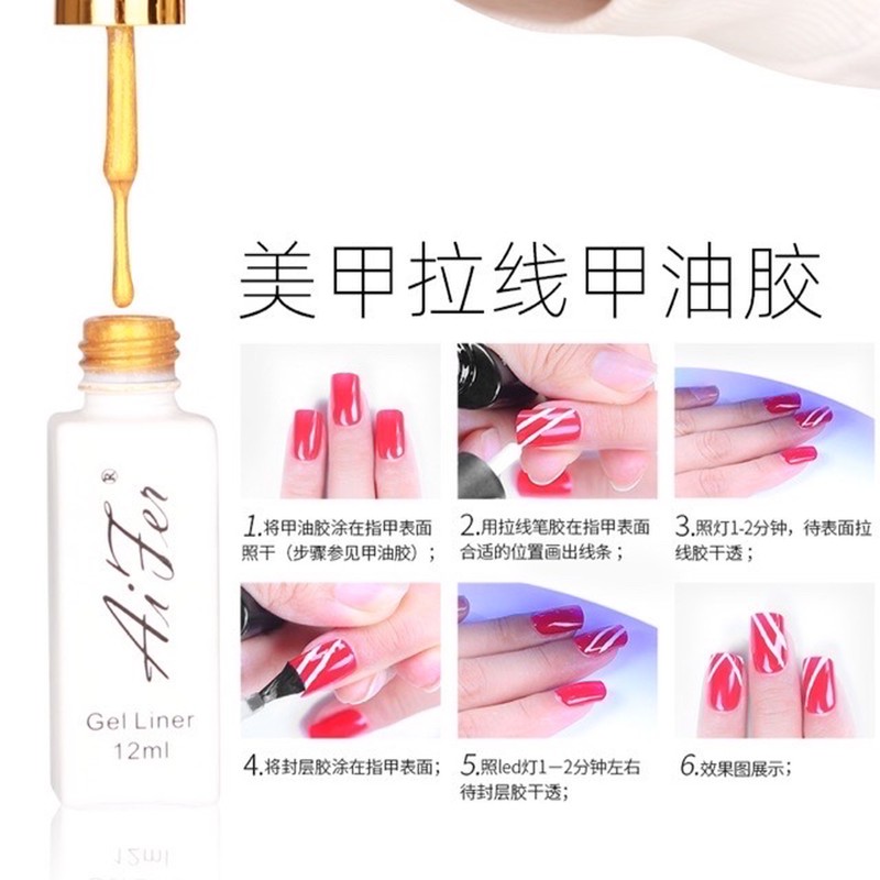 [HCM]Sơn gel cọ nét aifer