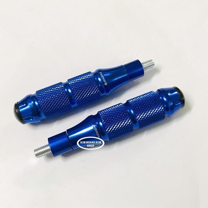 Gù Chống Đổ CNC Đầu Cao Su gắn mọi loại Xe Máy (màu Xanh) 01