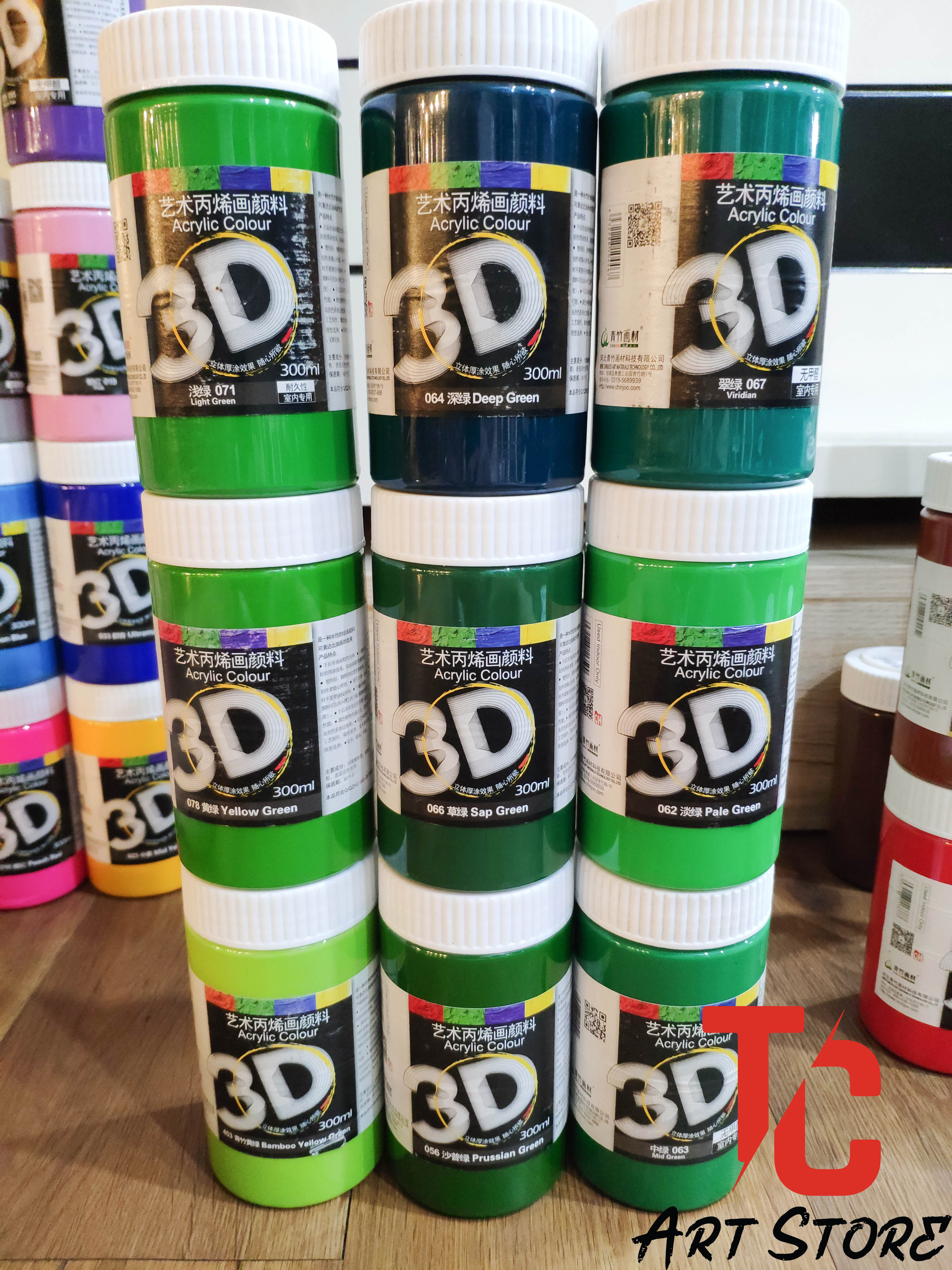 [TC Art Store] Màu acrylic 3D  300ml