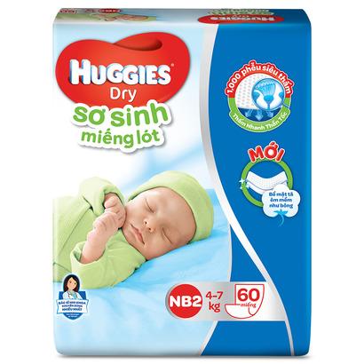 Miếng lót Huggies NB2 60