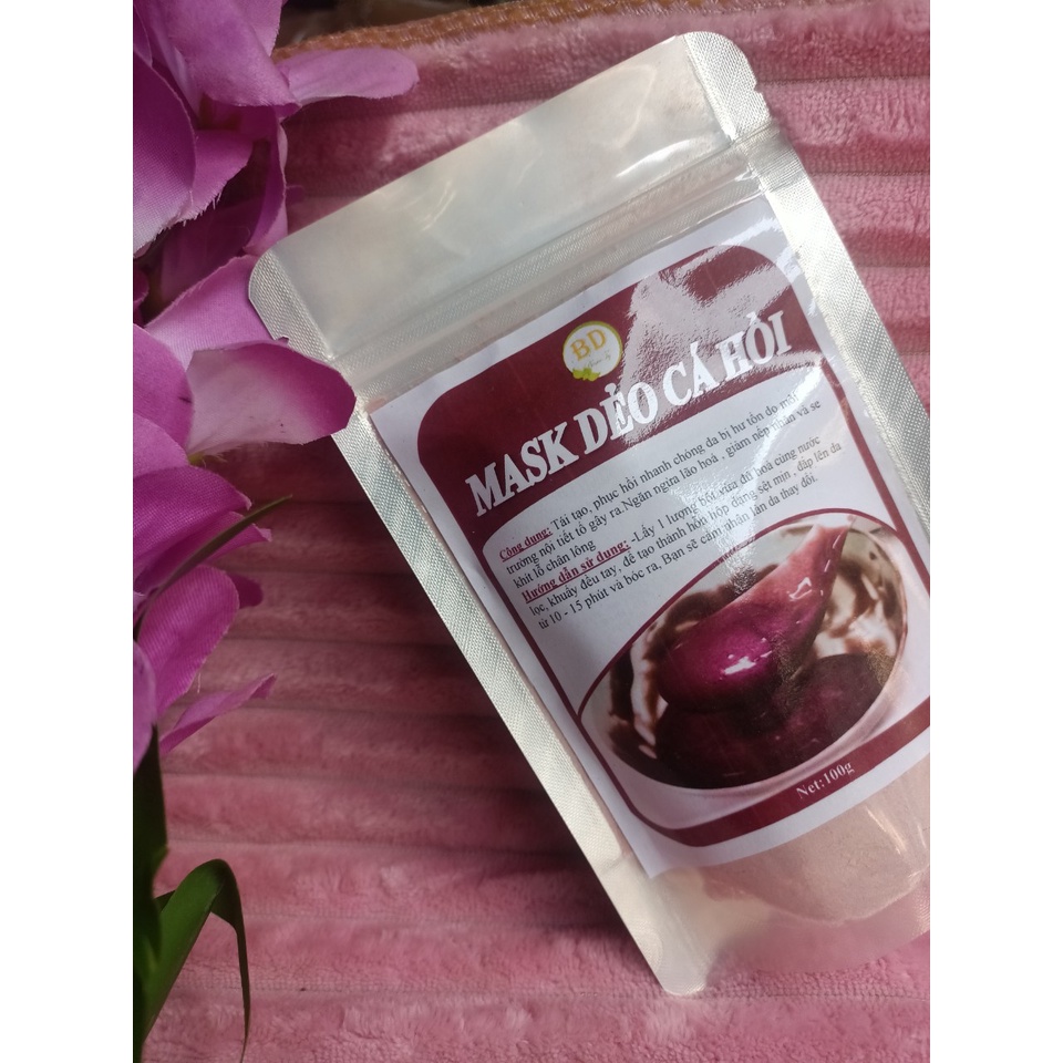 Bột Mặt Nạ Dẻo DNA Cá Hồi Handmade - Giúp Làm Trắng Sáng Da
