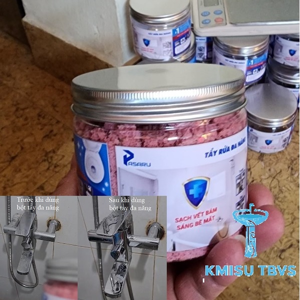 Tẩy đa năng, Tẩy cặn canxi nhà tắm, Tẩy sen vòi, tẩy men sứ, tẩy xoong nồi