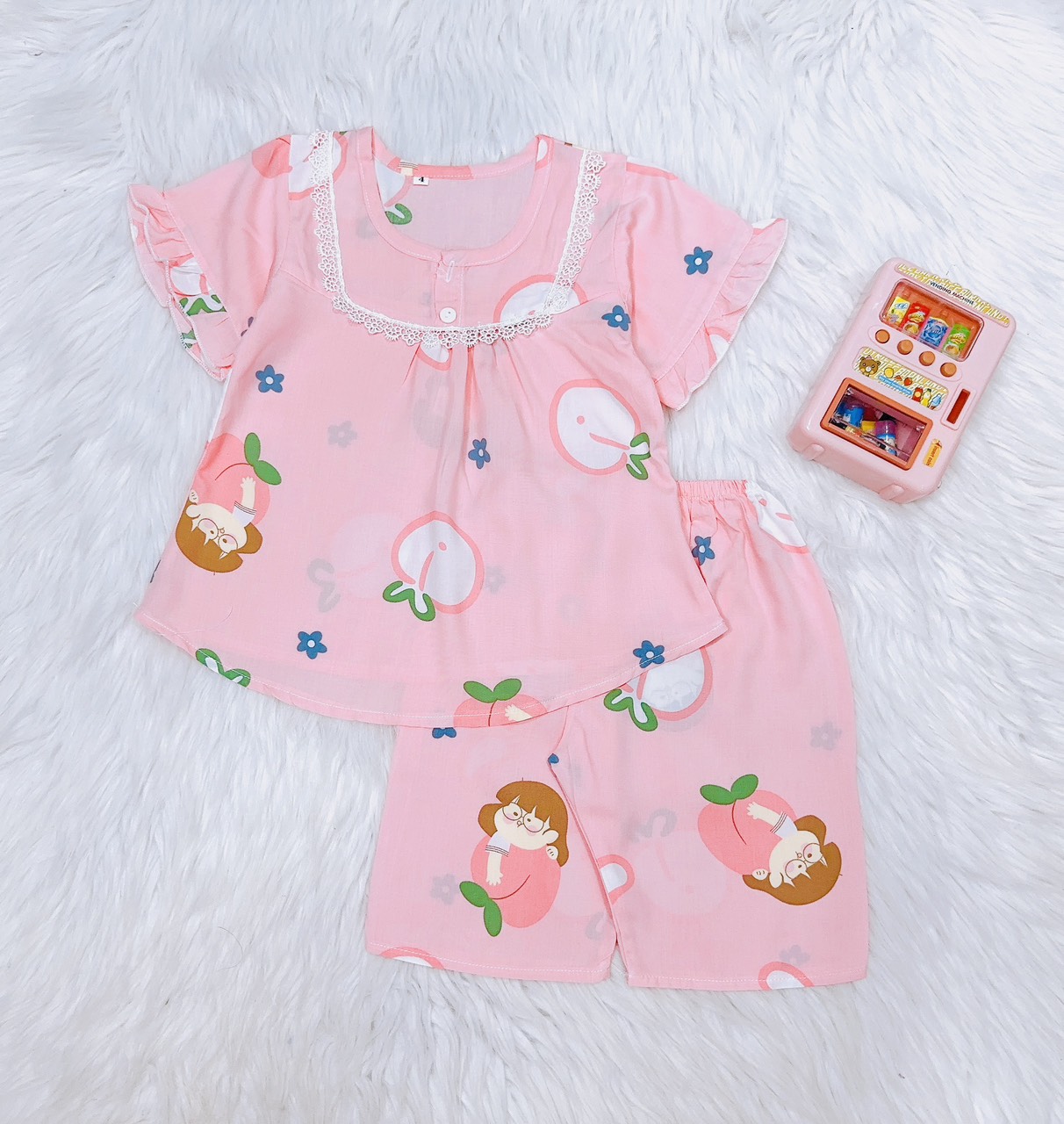 Combo 07 bộ tole bé gái size cho bé 37kg (04 bộ lửng và 03 bộ tole quần dài)