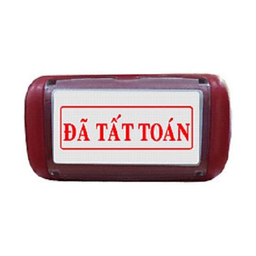 CON DẤU LIỀN MỰC ĐÃ TẤT TOÁN