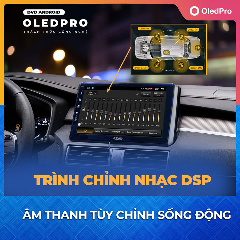[Kho Hải Phòng] Màn hình Android OLEDPRO X4 9inch 10inch Cho Ô Tô Xe Hơi