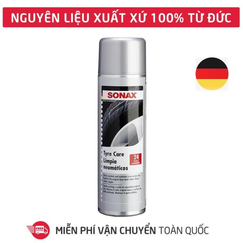 Dung dịch làm sạch và bảo dưỡng lốp xe, ron cao su Sonax Tyre Care, bình xịt tạo bọt vệ sinh, làm bóng phục hồi màu đen lốp xe hơi, ô tô, xe tải, xe khách_SN-435300