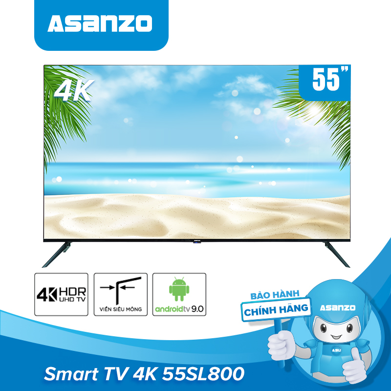 Bảng giá Smart tivi Asanzo 55SL800 iSLIM 4K 55 inch [ New 2020] - Hàng chính hãng bảo hành 2 năm