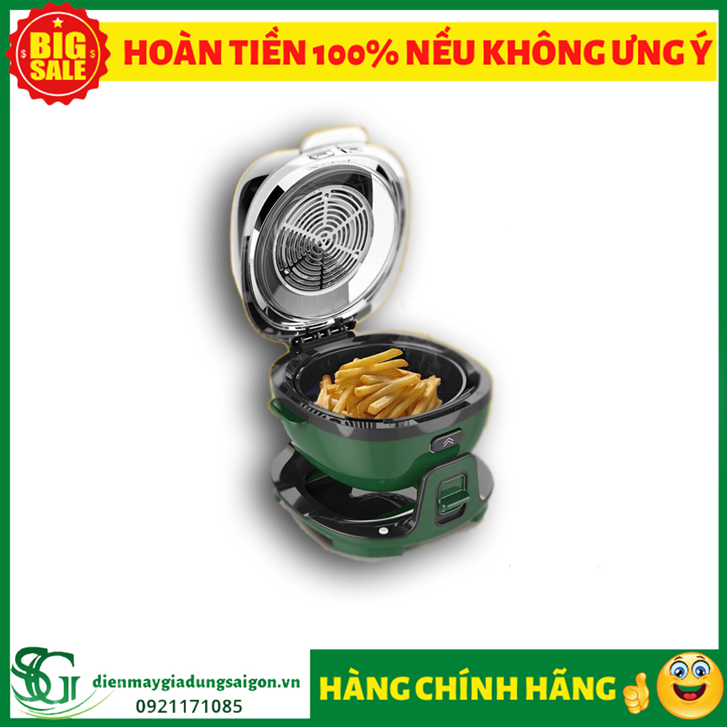 [HCM]NỒI CHIÊN KHÔNG DẦU CANZY CZ-KG07