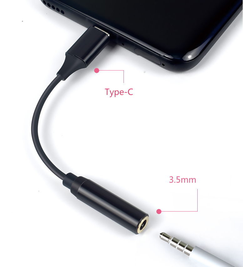 Cáp chuyển đổi USB Type c sang 3.5mm ( hỗ trợ Mic và Audio )