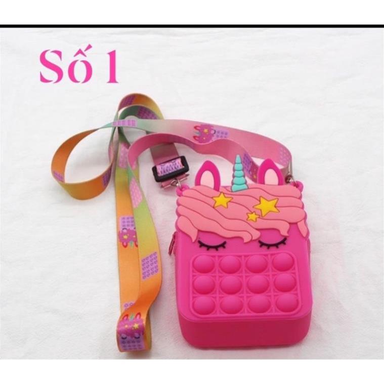 [FREESHIP] Túi Pop It Silicon Đeo Chéo Cho Bé Siêu Hot